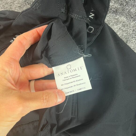 Anatomie Travel Pants Zippered Pockets Lightweight Black Women's M 28X29.5 - Picture 4 of 11